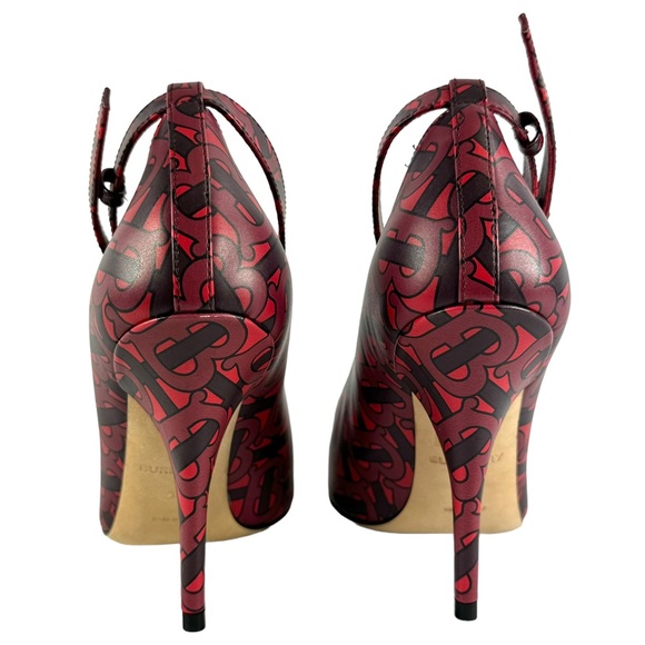 $790 BURBERRY Wiltkin Monogram Multicolor Leather Pumps Made in Italy 36 - 6US - Picture 8 of 11